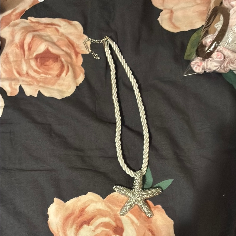 Twisted Rope Necklace with Starfish Pendant